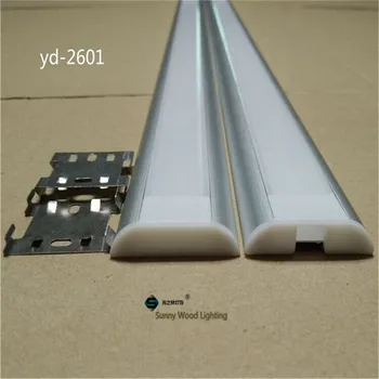 2-10 бр./лот, 0,5 м /бр., широк алуминиев профил за два реда led лента 26 mm, корпус за платката, ръководство канал, този таван