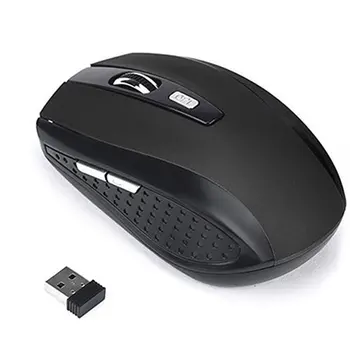 2.4 Ghz Безжична Мишка с Регулируема DPI Мишка С 6 Бутона Оптична Детска Мишката Геймър Безжична Мишка с USB Приемник за Компютър PC