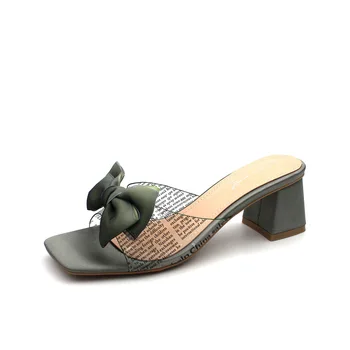 2020 S44580 Летни сандали в Римски стил с отворени пръсти, Пикантни женски обувки-лодка на висок ток за нощен клуб, дамски обувки