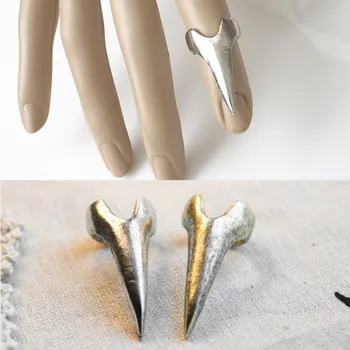 2022 бижута на едро пръстени за нокти с нокти, 1 бр., мъжки и женски реколта бижута в стил steampunk, пръстени, вечерни пръстен в стил пънк