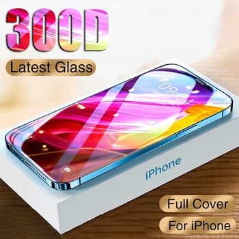 300D Напълно Извита Защитно фолио За екрана на iPhone 12 11 Pro XS Max XR X Защитно Стъкло На iPhone 11 6 7 8 Plus филм от закалено стъкло