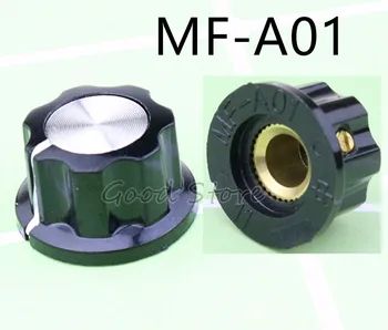 5ШТ MF-A01 Бакелитовый Потенциометър Дръжка Шапка Шапка с Диаметър 20 мм и Диаметър на отвора 6 мм