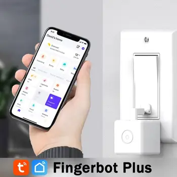 Adaprox Sasha Smart Fingerbot Plus Безжичен Ключ За Управление На Бот Тласкач Bluetooth Дистанционно Натискането На Бутона За Алекса Google Home Siri