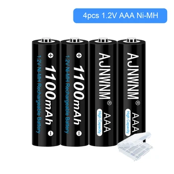 AJNWNM 1,2 В Ni-Mh AAA батерия 1100 mah Акумулаторни Батерии AAA
