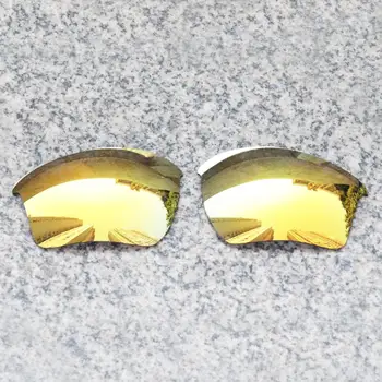 E. O. S Поляризирани Подобрени Сменяеми Лещи за слънчеви очила Oakley Half Яке 2.0 XL - 24-КАРАТОВО Златно Поляризованное огледало