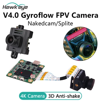 Hawkeye Nakedcam/Splite FPV Помещение Дрон 4k Камера V4.0 3D Gyroflow FOV 170 Видеорекордер за 