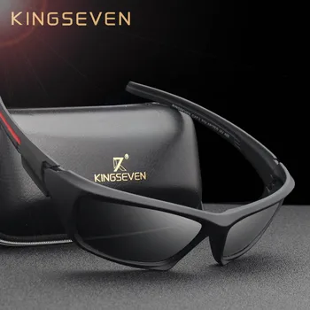 KINGSEVEN Мъжки Поляризирани Слънчеви Очила TR90 Рамка за Нощно Виждане Огледални очила Слънчеви Очила Очила за люнета de soleil Мъжки Oculos Del