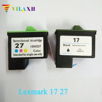 Vilaxh Мастило Касета за Lexmark 17 27 X1270 i3 X1100 X1150 X2250 X75 Z13 Z23 Z34 Z515 Z517 Принтер