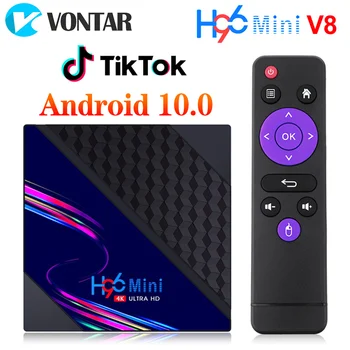 VONTAR H96 Mini V8 Smart TV Box Android 10 2 GB оперативна памет от 16 GB, Поддържа 1080p, 4K Google Play, Youtube мултимедиен плейър H96Mini Телеприставка
