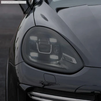 Защитно Фолио За Фарове, Задна Светлина, Опушен Черен Цвят, Vinyl Прозрачен Стикер От TPU За Porsche Cayenne 2015 2016 2017
