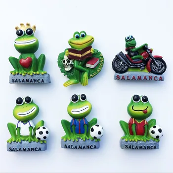 Испански магнити за хладилник Саламанка жаба легенда милото животно търси Жаба пътен сувенири и декоративни изделия магнитен стикер