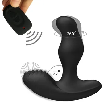 Леветт Цезар USB Зареждане на Въртене на 360 Градуса Мъжки Масаж на Простатата Анален Накрайник G-Точката на Гей Prostata Вибратор за Мъже Анален Секс Играчки