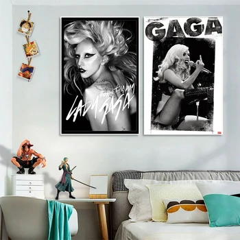 Лейди Гага е Родена По този Начин Стенен Плакат 24×36 Инча HD Платното за Печат Плакат Декор За Спалня Спортен Офис Декор Плакат Подарък