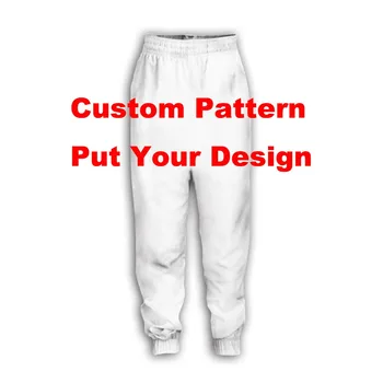 Настроите Персонализирани направи си САМ 3D Всички Печатни Панталони Мъжки, Дамски Спортни Панталони Ежедневни Дълги Панталони Джоггеры Стръмни Спортни Панталони Самурай