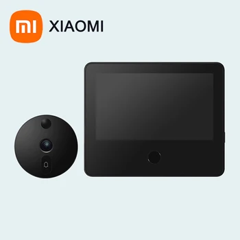 НОВ Xiaomi Smart Cat-eye 1S Безжичен видео домофон 1080P HD Камера за Нощно Виждане за Откриване на Движение на Видео Звънец Домашна Сигурност
