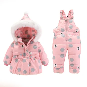 нови зимни комплекти детски дрехи, Топла парк-пуховик за момичета, дрехи за малките момичета, детски палта, зимни дрехи, детски костюм