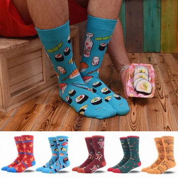 Нови Чорапи Botas Calcetin Happy Socks, Мъжки Дълги Чорапи-тръба, Европейски и американски Мъжки Чорапи, Дълги Чорапи-тръби, търговия на Едро
