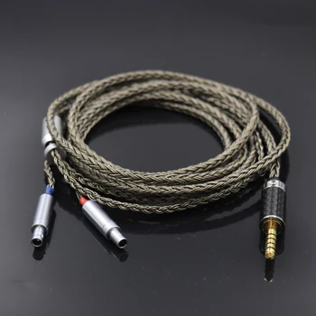 Новият 16-ядрен кабел за обновяване на слушалки оръжеен цвят HD800 HD800s HD820 D1000 за 4,4 мм NW-WM1Z / A NW-ZX300A PHA-2A