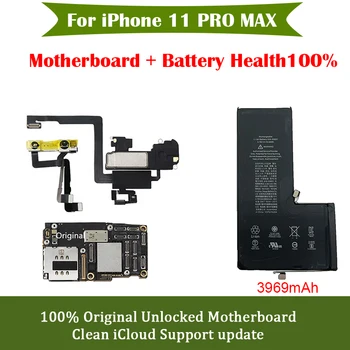 Оригиналната дънна Платка За iPhone 11 Pro Със Здравето на Батерията на 100% Пълна Работна дънна Платка с Поддръжка на Актуализация на iOS Логическа Такса Плоча