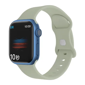 Силиконов TPU Модерен Каишка за часовник 2022 година За Apple Watch 7 SE 6 5 4 3 Мека гривна каишка за часовник iWatch 38 40 42 44 42 45 мм