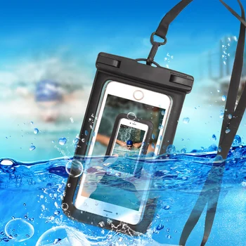 Универсални Непромокаеми калъфи За Мобилни Телефони PVC Прозрачен Водоустойчив Подводни Сухи Чанти Гмуркане Сърфинг Чанти За Плуване Калъф За вашия Телефон